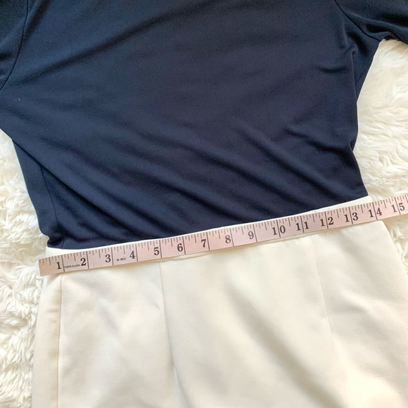 Cynthia Steffe Navy & White Mesh detail Mini Dress - Picture 12 of 15